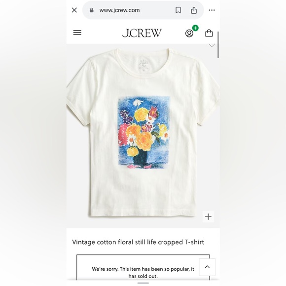 Jcrew NWT graphic tee hundred percent cotton size 3X runs Small - Picture 7 of 8